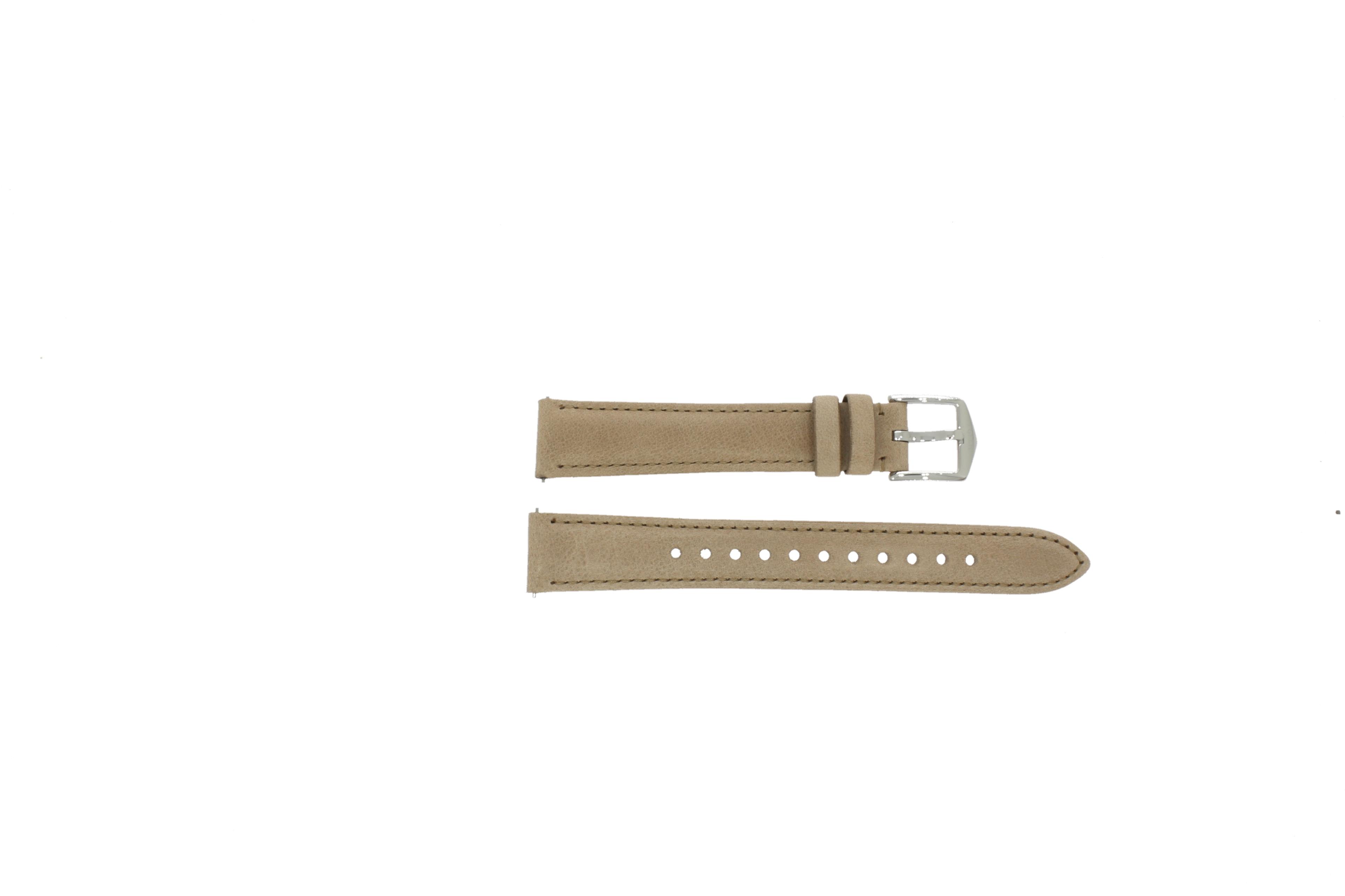 Watch strap Fossil ES4343 Leather Beige 16mm