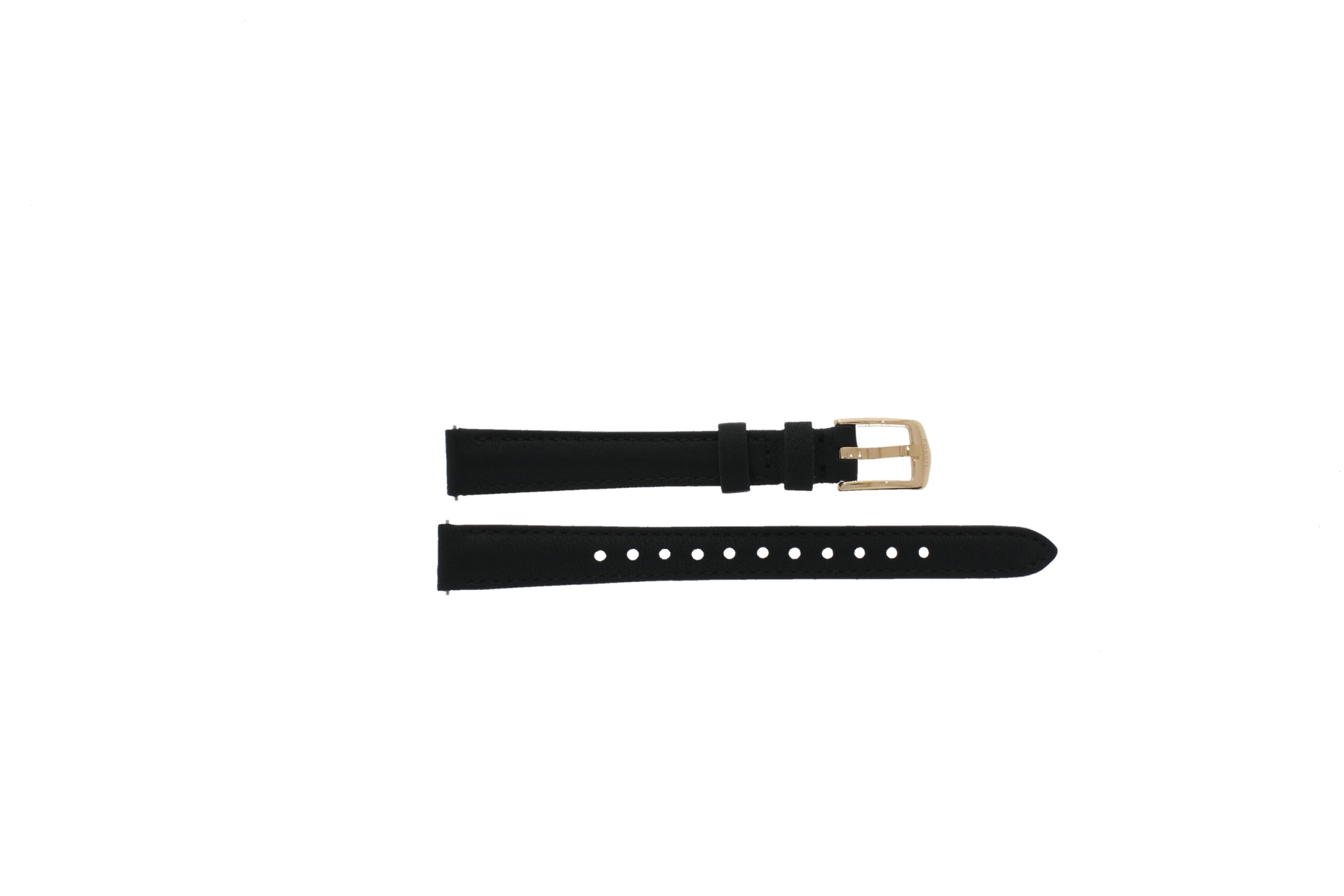 Watch strap Fossil ES4700 Leather Black 22mm