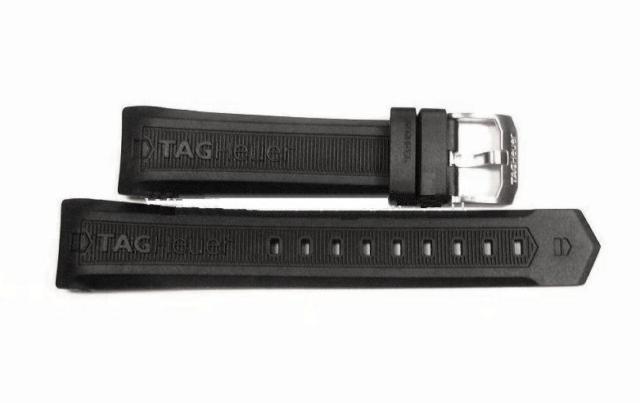 Watch strap Tag Heuer CAF101F / CAF1010 / CAF1011 / CAF101B / CAF101A / CAF2010 / BT0712 Rubber Black 21mm