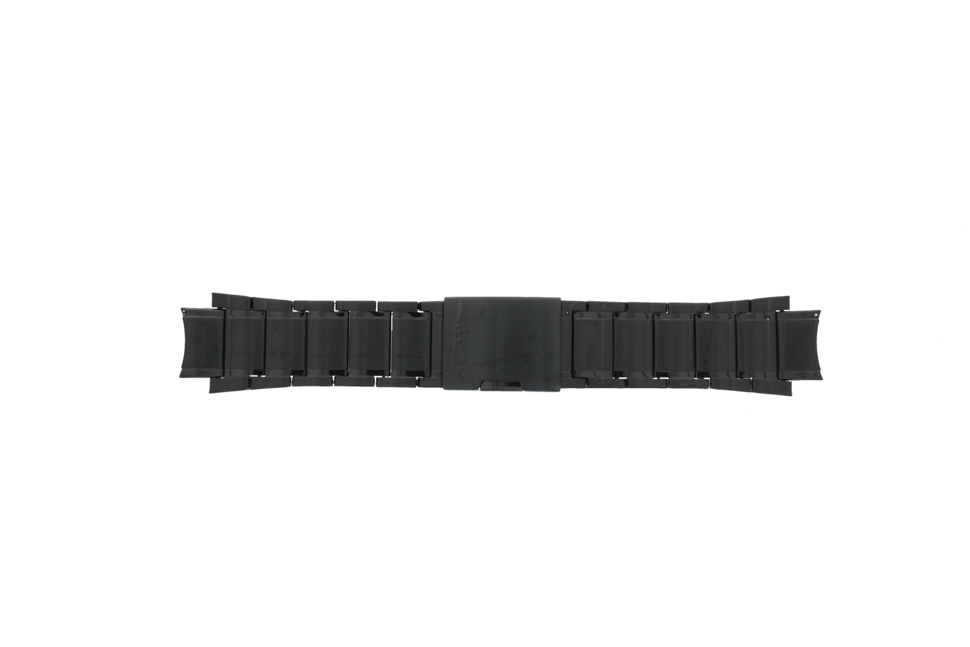 Watch strap Fossil FS4778 Stainless steel Black 20mm