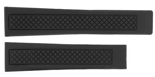 Watch strap Tag Heuer FT6021 Rubber Black 22mm