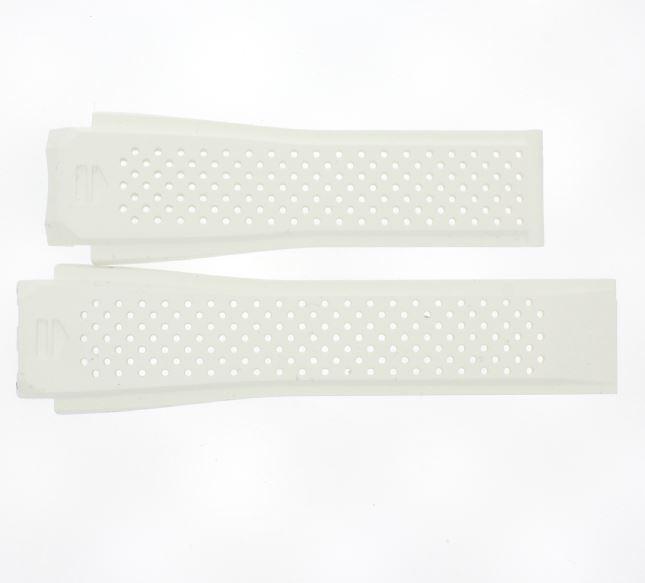 Watch strap Tag Heuer SAR8A80-FT6056 Silicone White 22mm