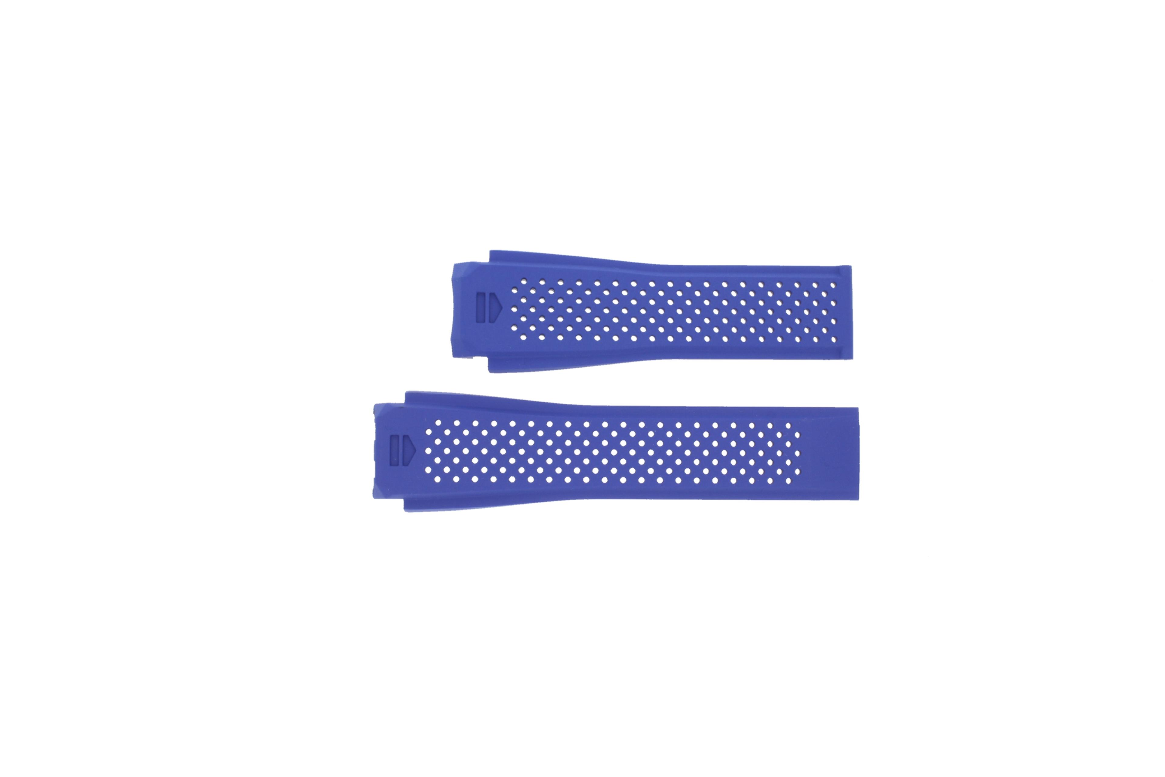 Watch strap Smartwatch Tag Heuer SAR8A80-3 / FT6058 / 1FT6118 Rubber Blue 22mm