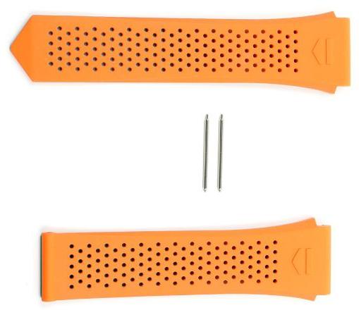 Watch strap Smartwatch Tag Heuer FT6217 Rubber Orange 22mm