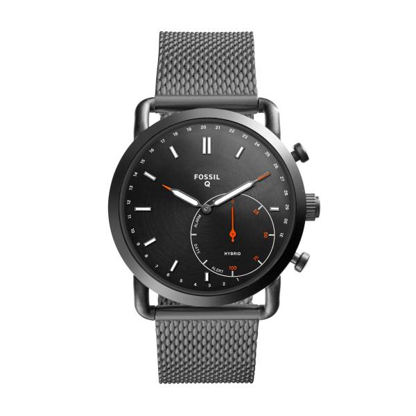 Watch strap Fossil FTW1161 Milanese Anthracite grey 22mm