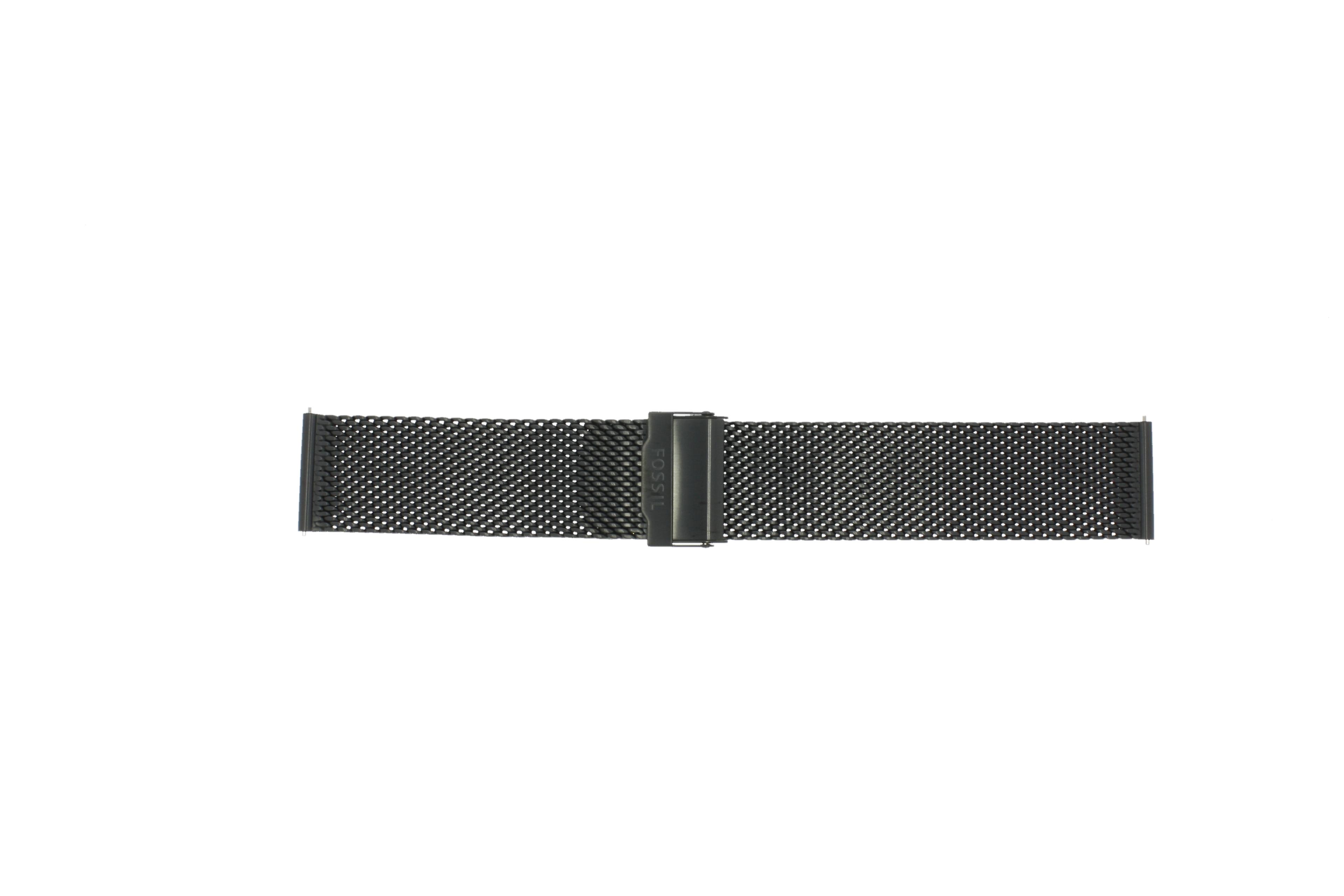 Watch strap Smartwatch Fossil FTW7062 Milanese Black 22mm