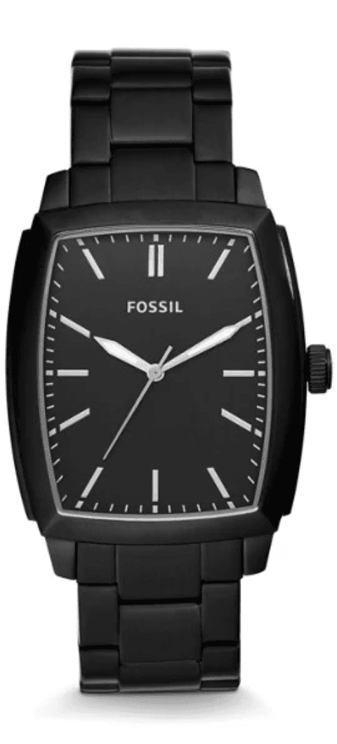 Watch strap Fossil BQ2300 Stainless steel Black 20mm