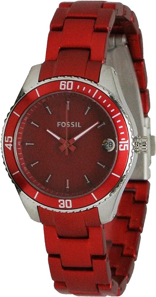 Watch strap Fossil ES3042 Steel Red 14mm