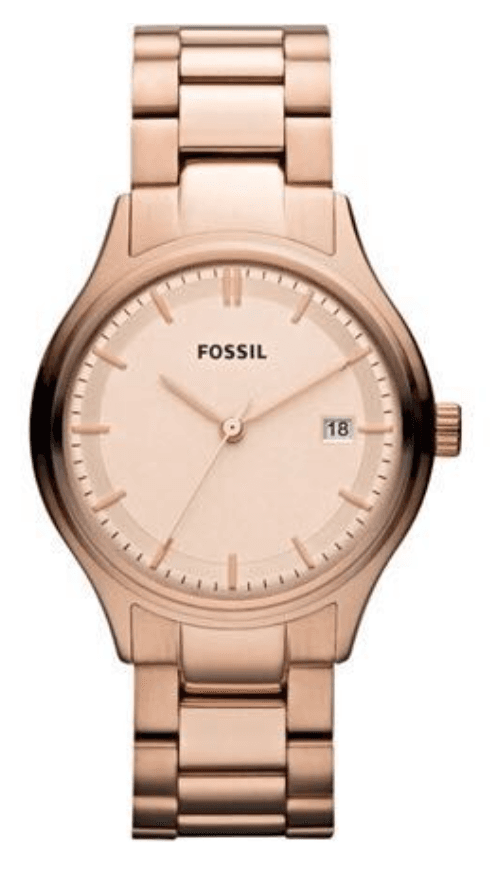 Watch strap Fossil ES3162 Stainless steel Rosé 18mm