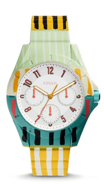 Watch strap (Strap + Case combination) Fossil ES4244 Silicone Multicolor