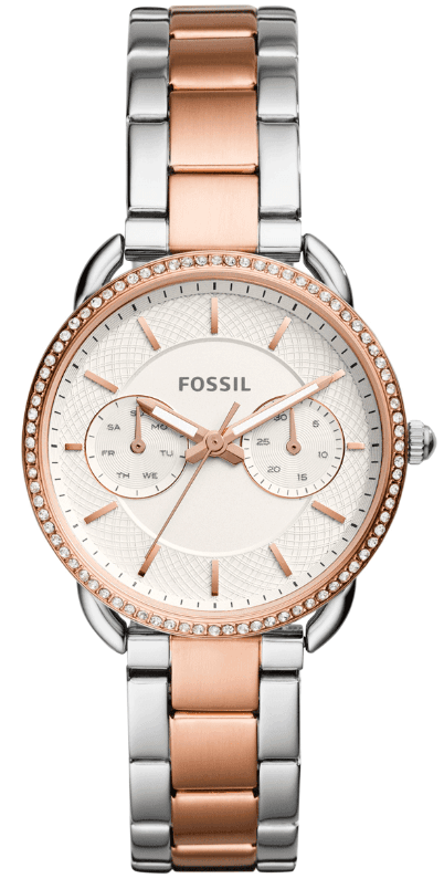 Watch strap Fossil ES4396 Stainless steel Rosé 16mm