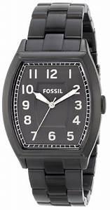 Watch strap Fossil FS4883 Stainless steel Black 20mm