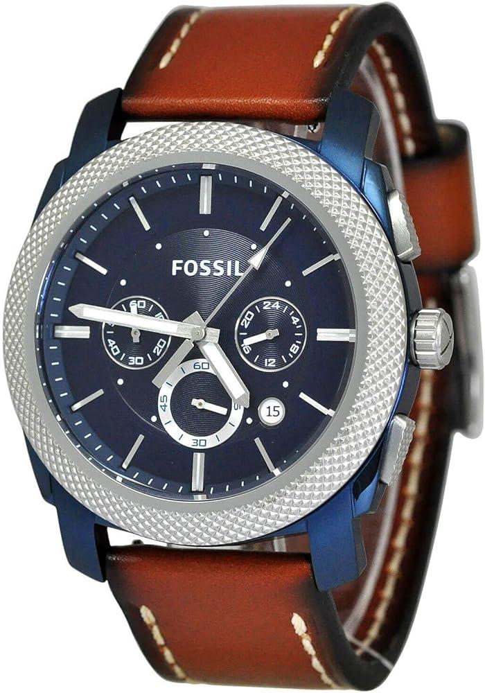 Watch strap Fossil Machine / FS5232 Leather Cognac 24mm