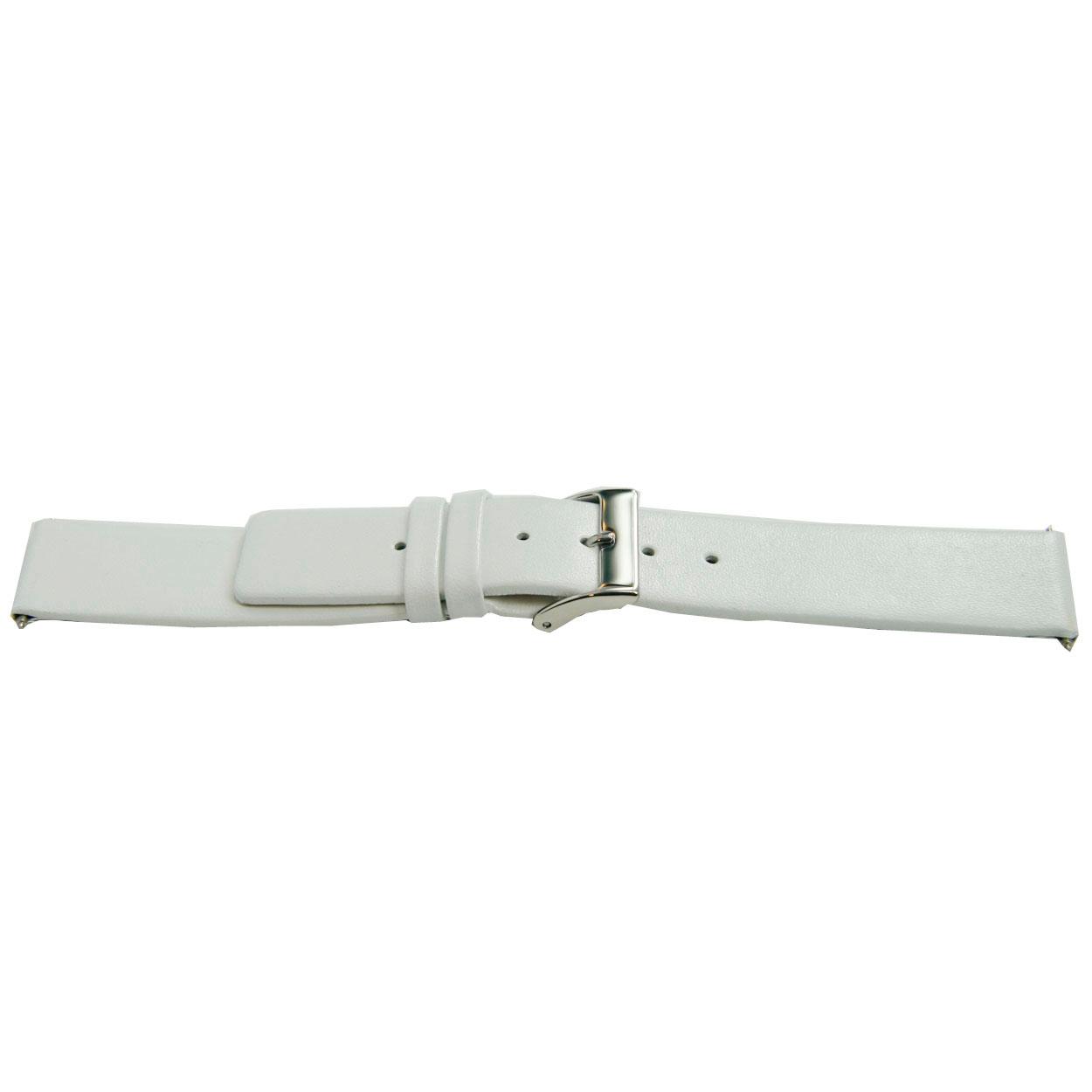 Watch strap Universal K510 Leather White 28mm