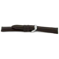 Watch strap Universal I037-XL Leather Dark brown 24mm