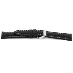 Watch strap Universal I018-XL Leather Black 24mm