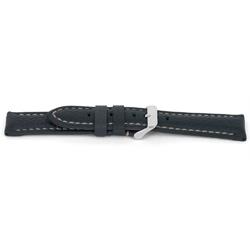 Watch strap Universal I080 XL Leather Grey 24mm