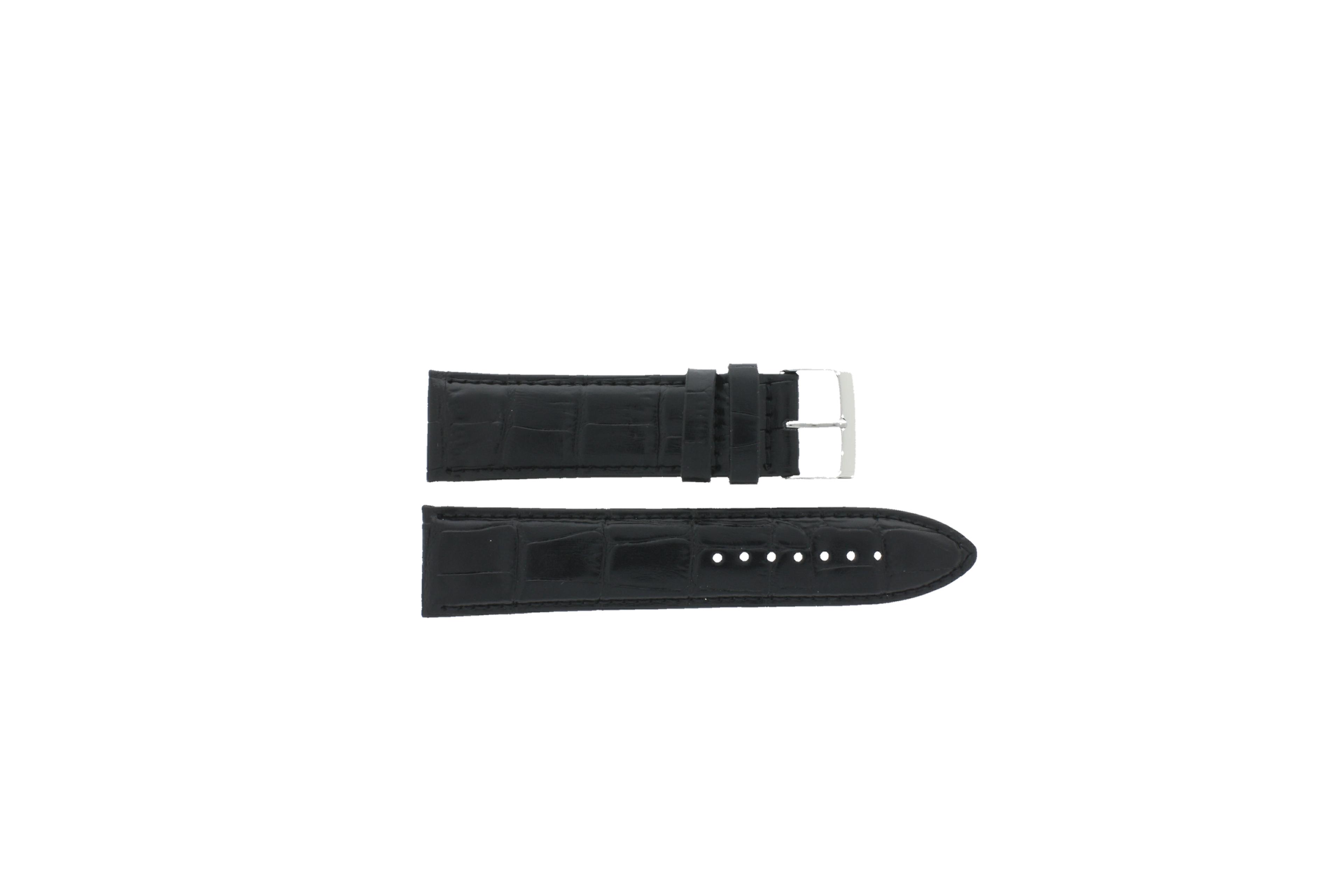 Watch strap Universal I148 Leather Black 24mm