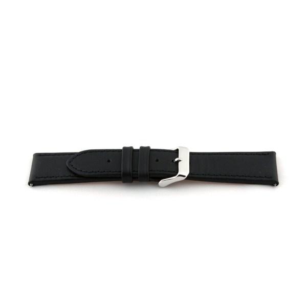 Watch strap Universal J135 Leather Black 26mm