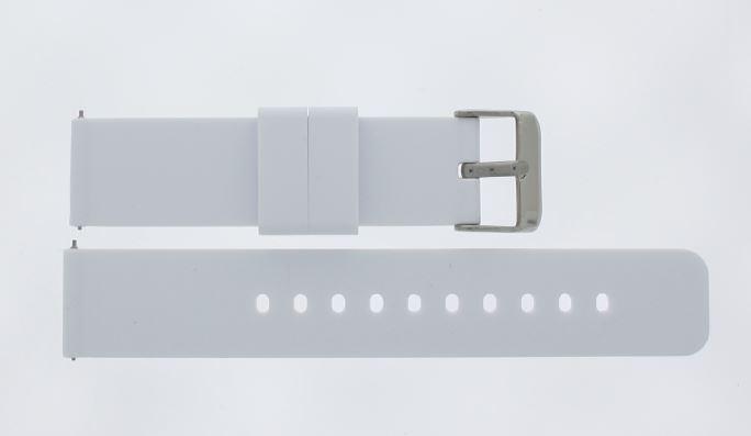 Watch strap Universal JD417.09 Silicone White 22mm