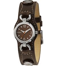 Watch strap Fossil JR1014 Leather Brown