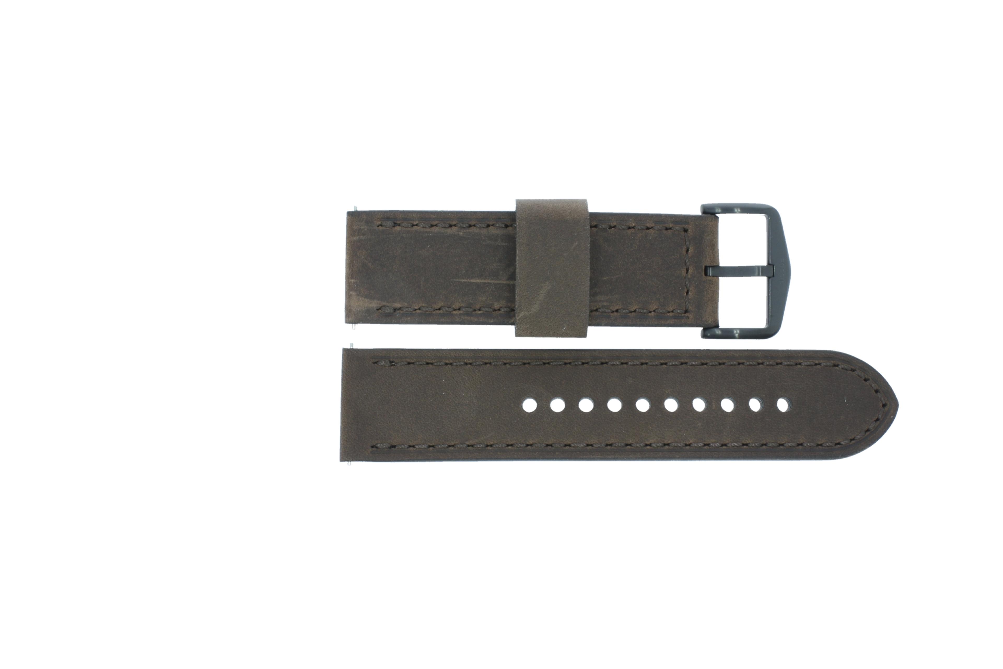 Watch strap Fossil JR1487 Leather Brown 24mm