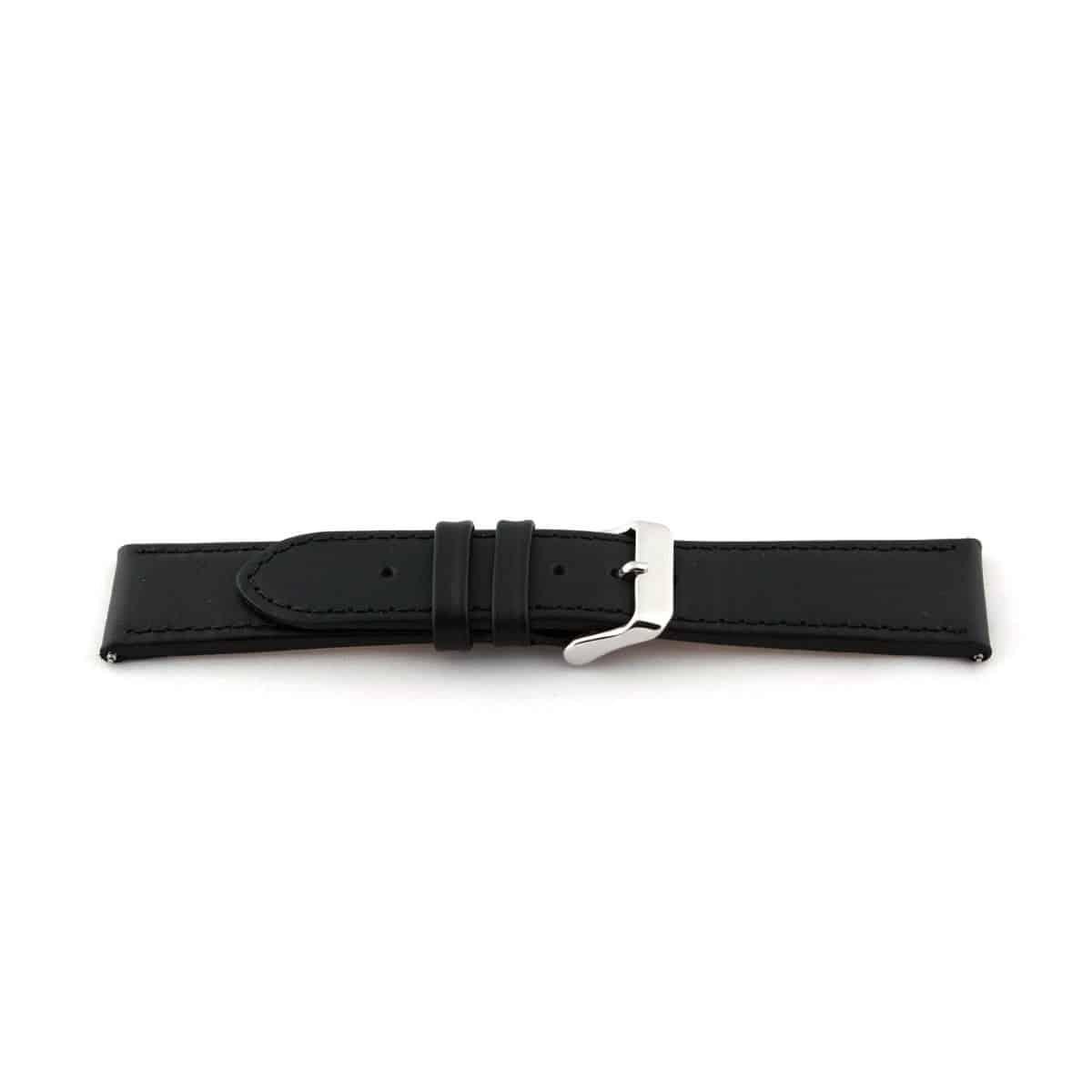 Watch strap Universal K135 Leather Black 28mm