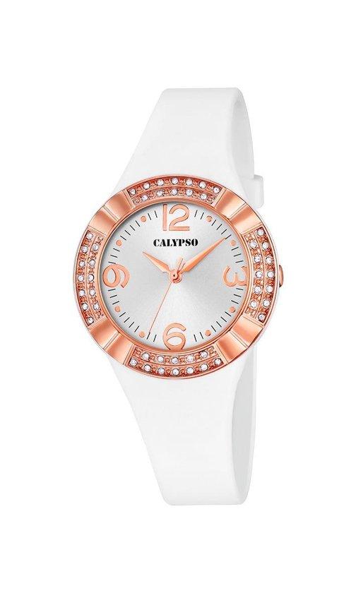 Watch strap Calypso K5659.1 Rubber White 25mm