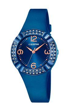 Watch strap Calypso K5659.6 Plastic Blue 25mm