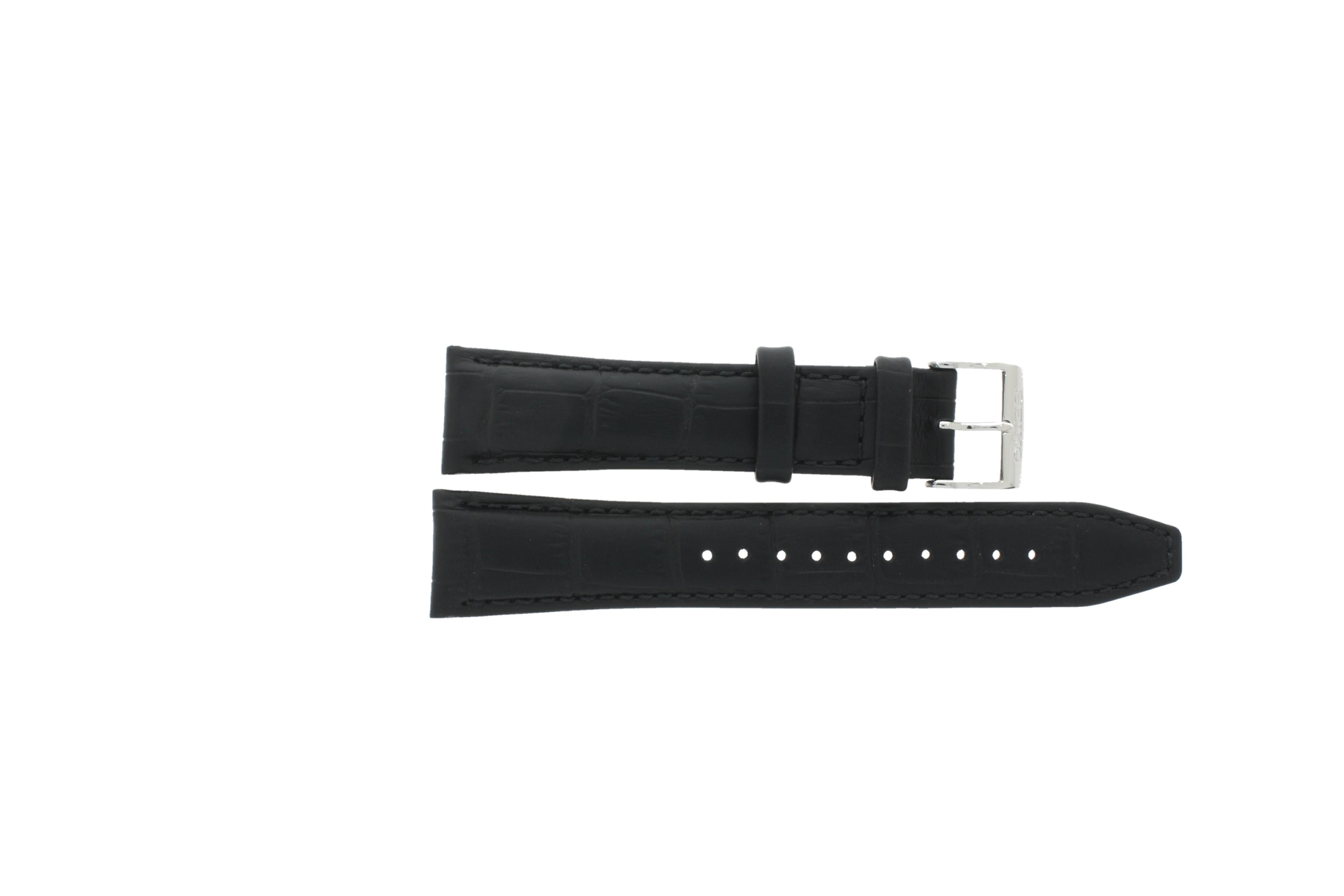 Watch strap Seiko L0GP012J0 / SNE491P1 / SNE495P1 / V157-0CN0 Leather Black 21mm