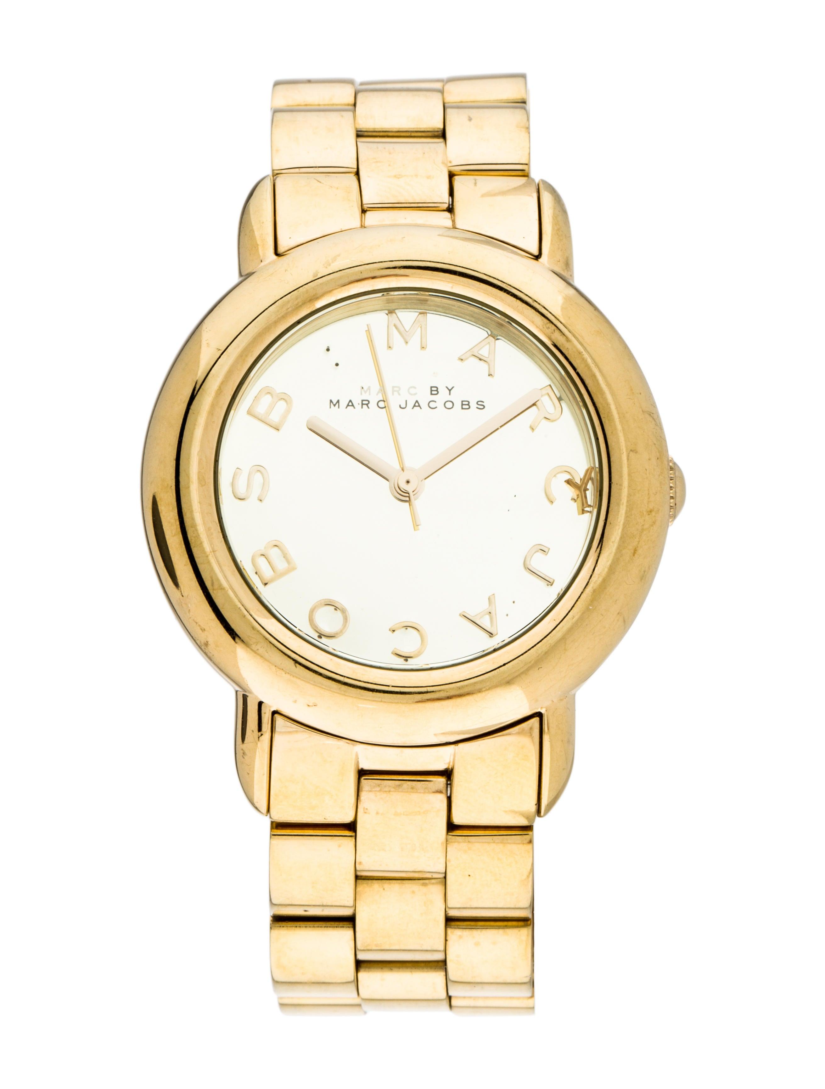 Watch strap Marc by Marc Jacobs MBM3098 Steel Gold Toned 18mm