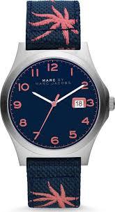 Watch strap Marc by Marc Jacobs MBM5087 Leather/Textiles Blue 22mm