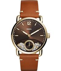 Watch strap Fossil ME1166 Leather Cognac 22mm