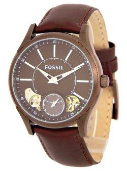 Watch strap Fossil ME9035 Leather Brown 22mm