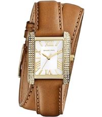 Watch strap Michael Kors MK2360 Leather Brown 18mm