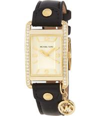 Watch strap Michael Kors MK2379 Leather Black 18mm