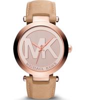 Watch strap Michael Kors MK2399 Leather Beige 21mm