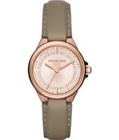 Watch strap Michael Kors MK2435 Leather Beige 18mm