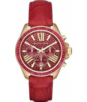 Watch strap Michael Kors MK2452 Leather Red 20mm