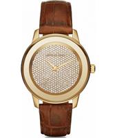 Watch strap Michael Kors MK2455 Leather Brown 20mm