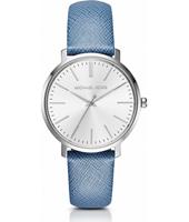 Watch strap Michael Kors MK2495 Leather Blue 18mm