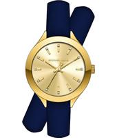 Watch strap Michael Kors MK2552 Leather Blue 14mm