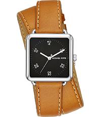 Watch strap Michael Kors MK2571 Leather Brown 18mm