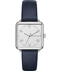 Watch strap Michael Kors MK2572 Leather Blue 18mm