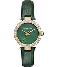 Watch strap Michael Kors MK2592 Leather Green 16mm