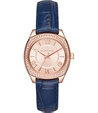 Watch strap Michael Kors MK2593 Leather Blue 16mm