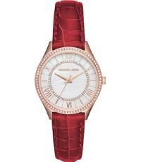 Watch strap Michael Kors MK2691 Leather Red 16mm