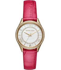 Watch strap Michael Kors MK2709 Leather Pink 16mm