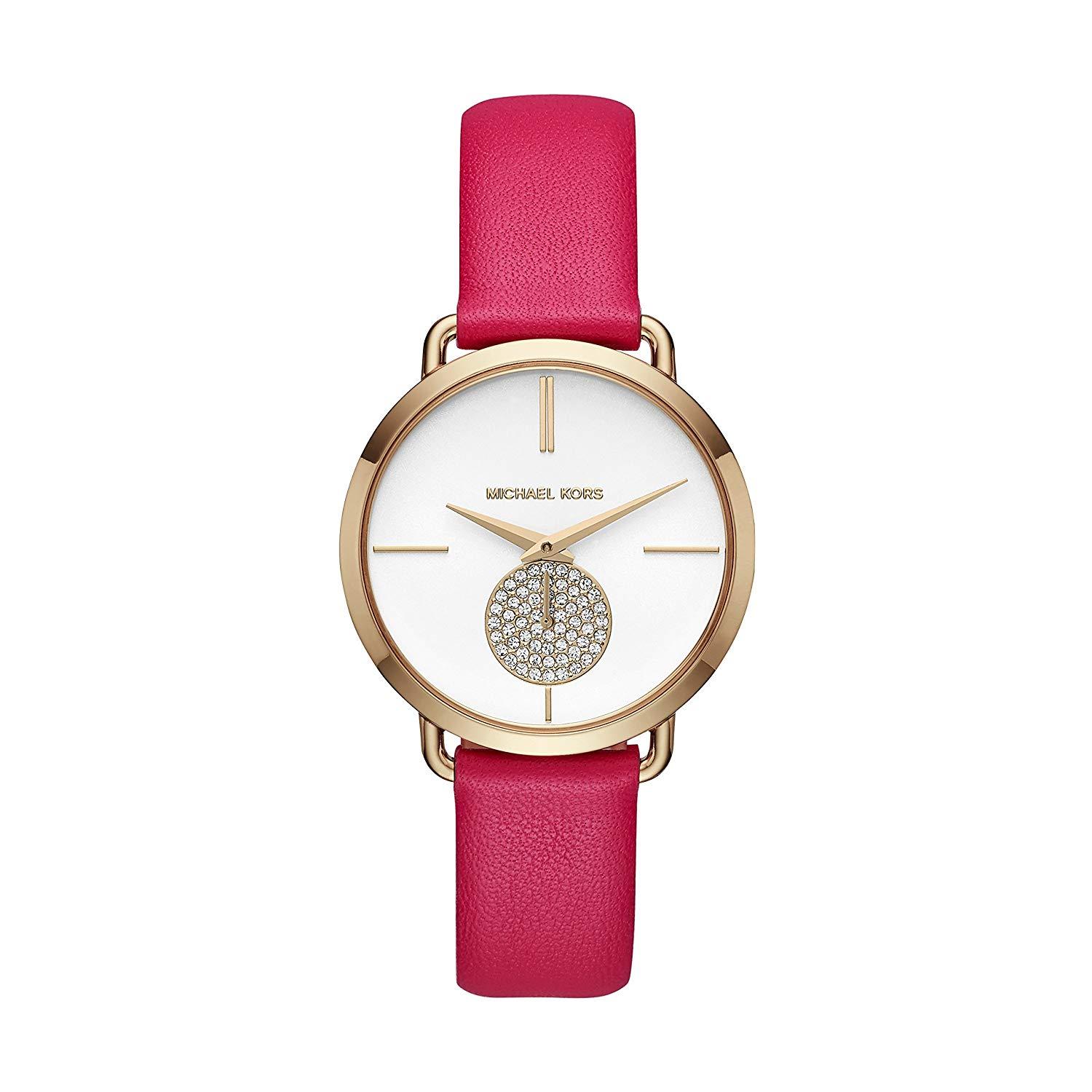 Watch strap Michael Kors MK2710 Leather Pink 16mm