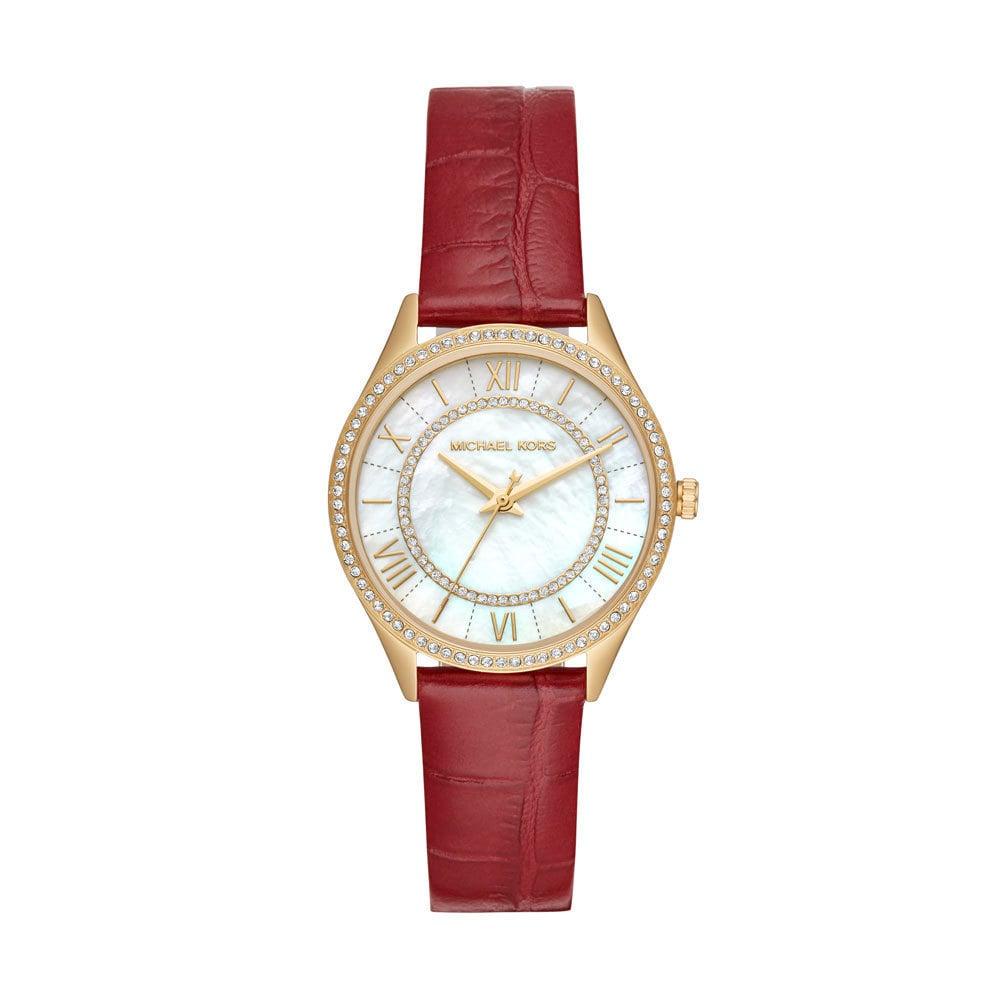 Watch strap Michael Kors MK2756 Leather Red 16mm